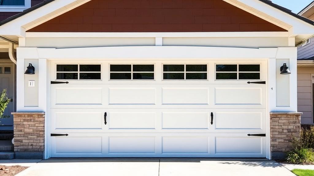Professional garage door installation with craftsman style door in Stafford CT